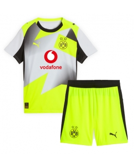 Billige Fotballdrakt Borussia Dortmund Replika Bortedraktsett Barn 2025-26 Kortermet (med bukser)
